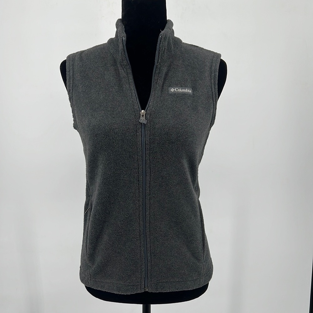 NWOT Columbia Gray Fleece Vest Kids Unisex Sz. M (10-12)